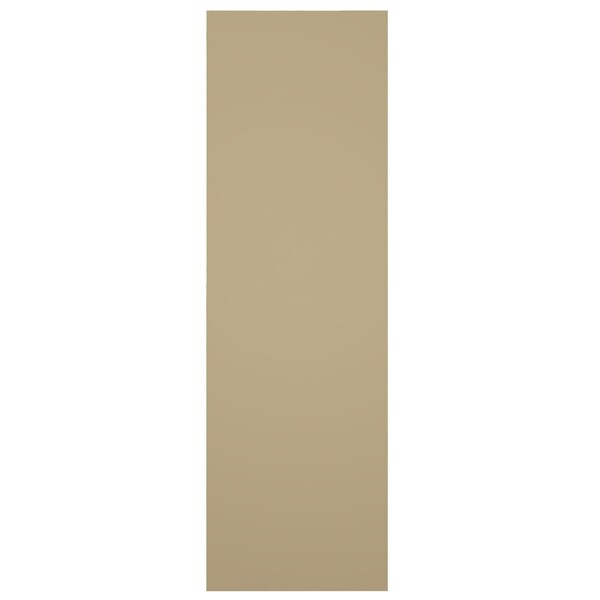 Ekena Millwork True Fit PVC Farmhouse/Flat Panel Combination Fixed Mount Shutters, Natural Twine, 12W x 73H, PR - TFP101FC12X073NT