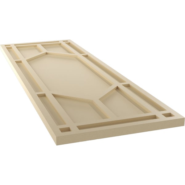 Ekena Millwork True Fit PVC Shaker Fixed Mount Shutters, Natural Twine, 18W x 60H, PR - TFP001SK18X060NT