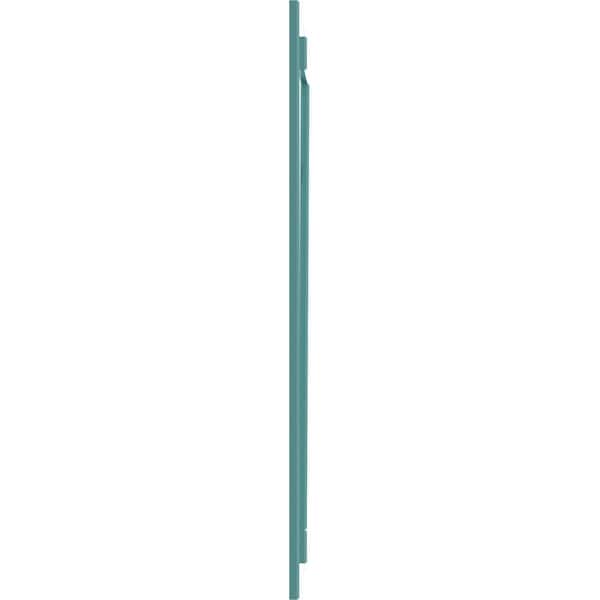Ekena Millwork True Fit PVC, Two Board Joined Board-n-Batten Shutters w/Z-Bar, Pure Turquoise , 10 3/4W x 48H, PR - TFP102BBF11X048PT