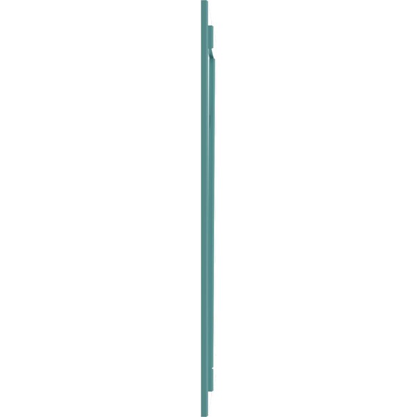 Ekena Millwork True Fit PVC, Two Board Joined Board-n-Batten Shutters w/Z-Bar, Pure Turquoise , 10 3/4W x 48H, PR - TFP102BBF11X048PT