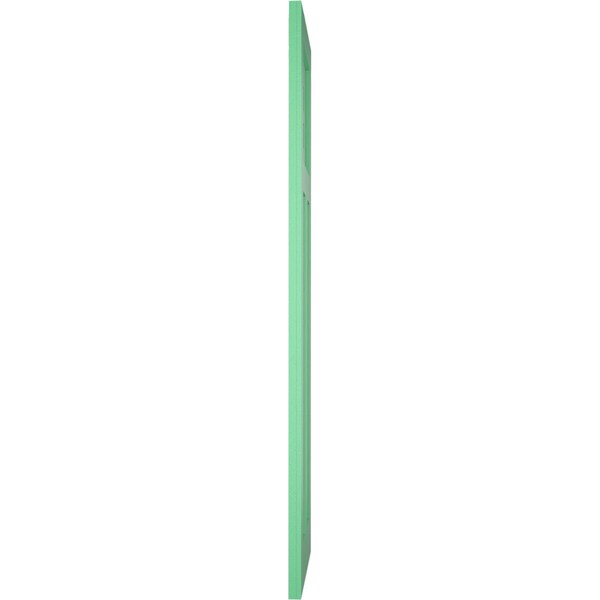 Ekena Millwork True Fit PVC San Antonio Mission Style Fixed Mount Shutters, Lilly Pads, 12W x 43H, PR - TFP001ST12X043LP