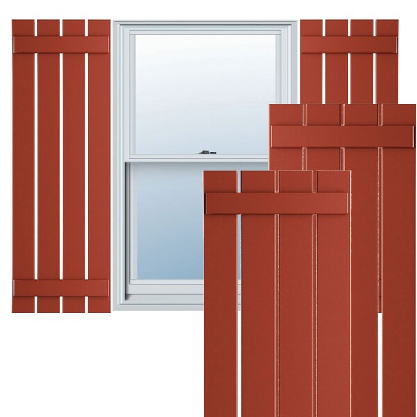 Ekena Millwork True Fit PVC, Four Board Spaced Board-n-Batten Shutters, Colorful Leaves , 23W x 57H, PR - TFP101SBF23X057CL
