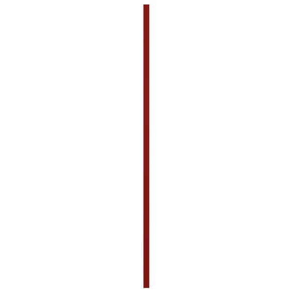 Ekena Millwork True Fit PVC Cedar Park Fixed Mount Shutters, Fire Red, 15W x 77H, PR - TFP001CP15X077BR
