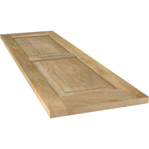 Ekena Millwork Americraft 2 Equal Raised Panel Exterior Real Wood Shutters, RW101RP12X74UNH, PR - RW101RP12X74UNH