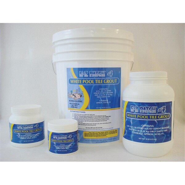 Whole-In-One 1 lbs White Sanded Pool Tile Grout Repair - WH1005337