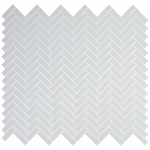 Msi Retro Herringbone Gray 12.2 In. X 10.83 In. X 6 Mm Porcelain Mesh-Mounted Mosaic Tile, 15PK - ZOR-MD-0215