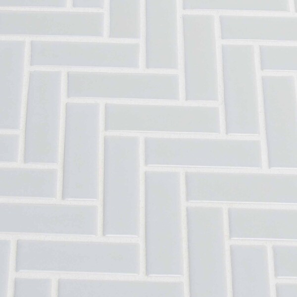 Msi Retro Herringbone Gray 12.2 In. X 10.83 In. X 6 Mm Porcelain Mesh-Mounted Mosaic Tile, 15PK - ZOR-MD-0215