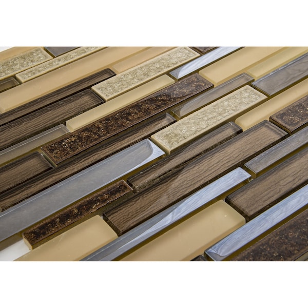 Andova Tiles SAMPLE Reign 2 x 025 Straight Edge Glass Mosaic Wall Tile - SAM-ANDREI532