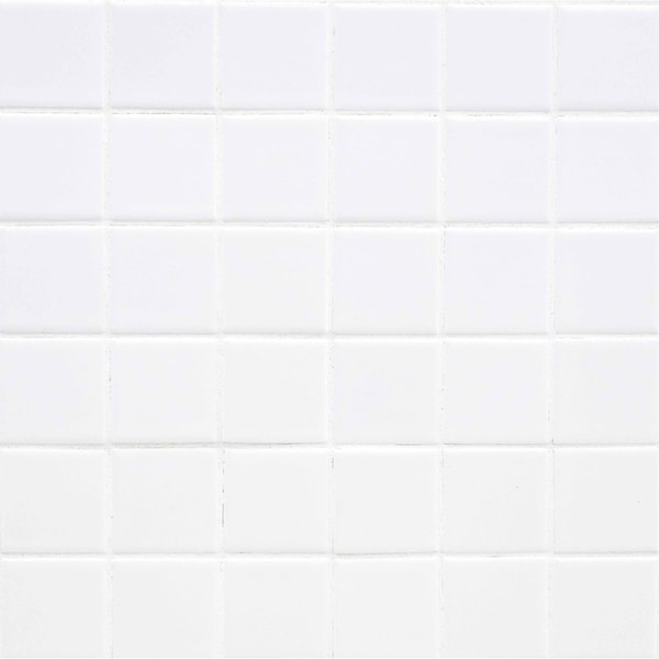 Msi White SAMPLE Polished Porcelain Mosaic Floor & Wall Tile - ZOR-PT-0497-SAM