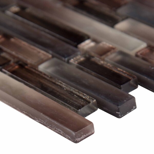 Msi Akaya Copper Interlocking 12 In. X 11.75 In. X 8 Mm Glass Mesh-Mounted Mosaic Tile, 10PK - ZOR-MD-0192