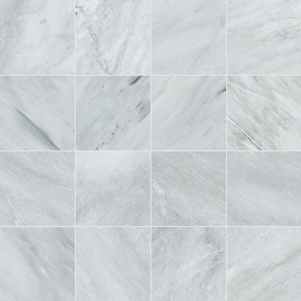 Msi Arabescato Carrara 12 In. X 12 In. Honed Marble Floor And Wall Tile, 5PK - ZOR-NS-0030
