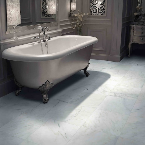 Msi Arabescato Carrara 12 In. X 12 In. Honed Marble Floor And Wall Tile, 5PK - ZOR-NS-0030