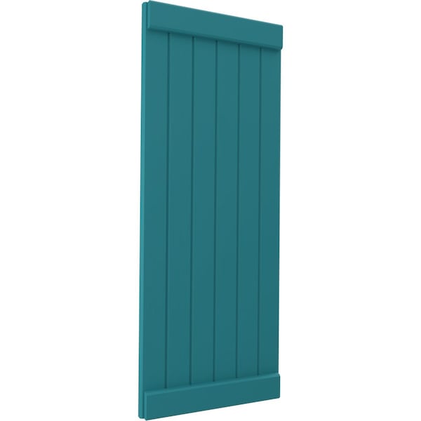 Ekena Millwork Americraft 6-Board Exterior Wood Joined Board-n-Batten Shutters w/ End Batten, ARW103BB621X75ANH, PR - ARW103BB621X75ANH