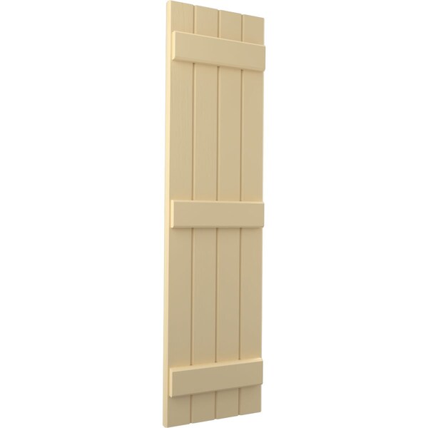 Ekena Millwork Americraft 4-Board (3 Batten) Exterior Real Wood Joined Board-n-Batten Shutters, ARW401BB414X52NTH, PR - ARW401BB414X52NTH
