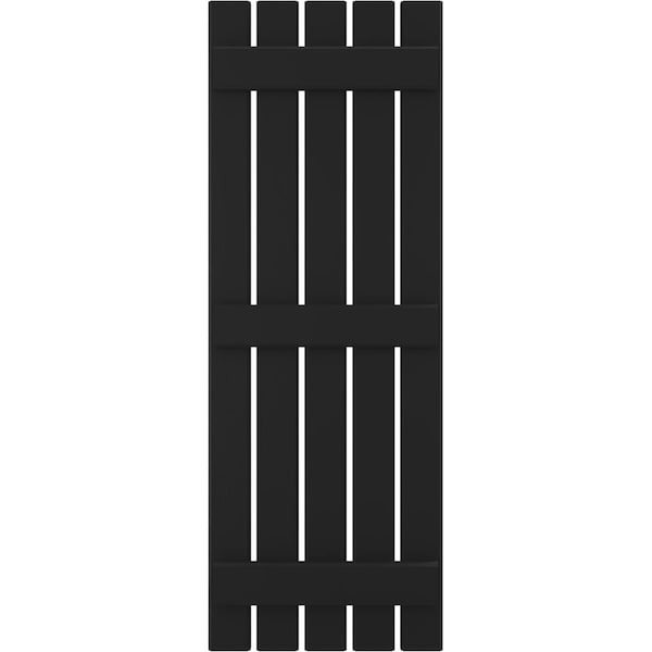 Ekena Millwork Americraft 5-Board (3 Batten) Exterior Real Wood Spaced Board-n-Batten Shutters, ARW401SB519X71BLH, PR - ARW401SB519X71BLH