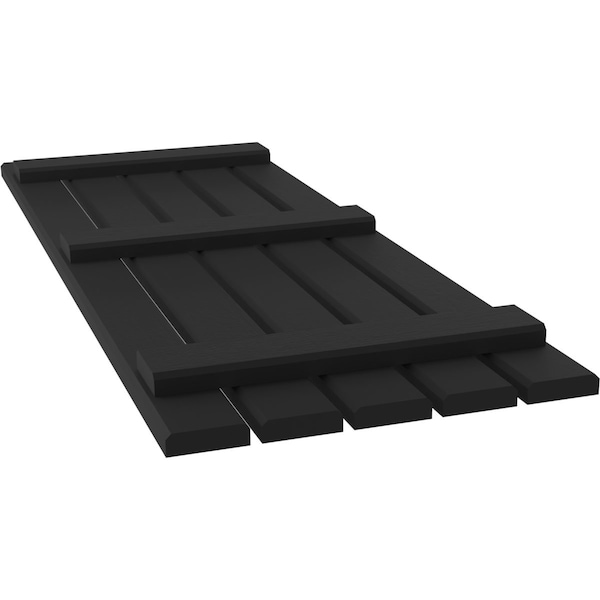 Ekena Millwork Americraft 5-Board (3 Batten) Exterior Real Wood Spaced Board-n-Batten Shutters, ARW401SB519X71BLH, PR - ARW401SB519X71BLH