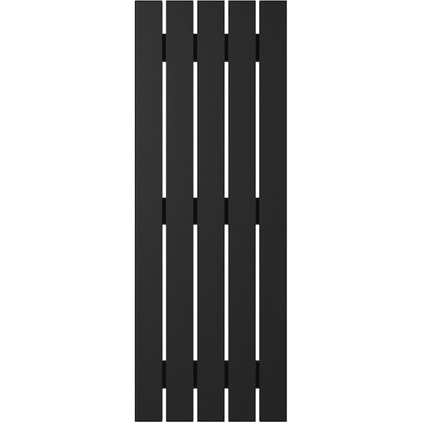 Ekena Millwork Americraft 5-Board (3 Batten) Exterior Real Wood Spaced Board-n-Batten Shutters, ARW401SB519X71BLH, PR - ARW401SB519X71BLH