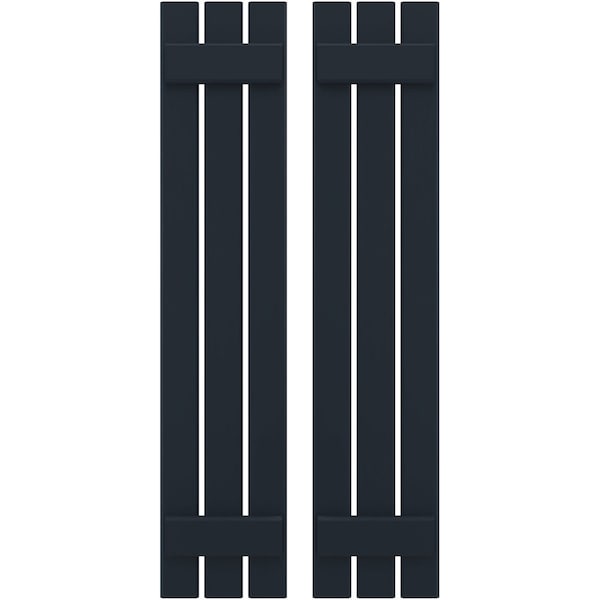 Ekena Millwork Americraft 3-Board (2 Batten) Exterior Real Wood Spaced Board-n-Batten Shutters, ARW101SB311X61OBH, PR - ARW101SB311X61OBH