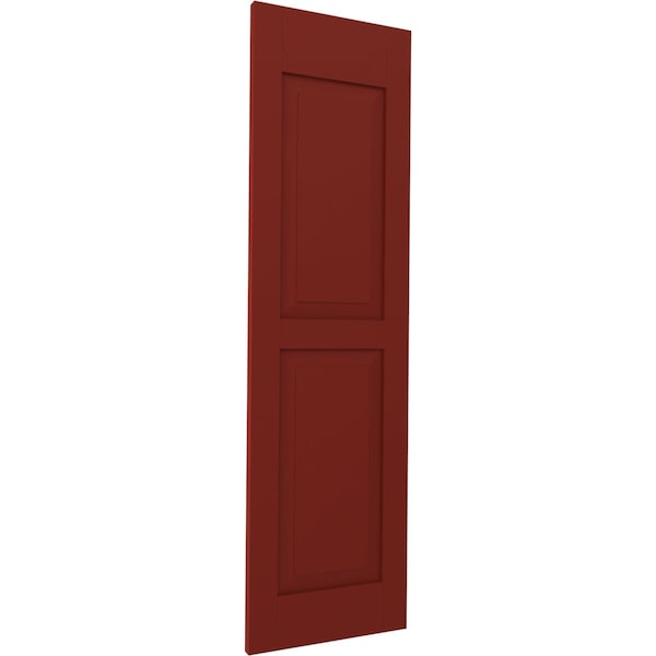 Ekena Millwork Americraft 2 Equal Raised Panel Exterior Real Wood Shutters, RW101RP18X58MRH, PR - RW101RP18X58MRH