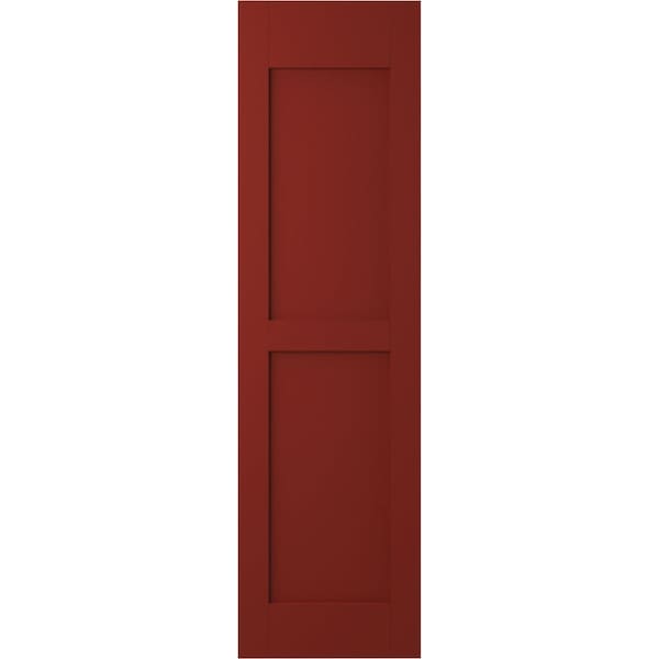 Ekena Millwork Americraft 2 Equal Raised Panel Exterior Real Wood Shutters, RW101RP18X58MRH, PR - RW101RP18X58MRH