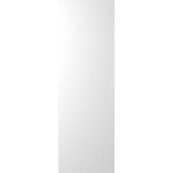 Ekena Millwork Americraft 5-Board Exterior Wood 2 Equal Panel Framed Board-n-Batten Shutters, ARW101BF518X33WHH, PR - ARW101BF518X33WHH