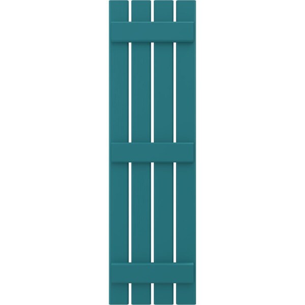 Ekena Millwork Americraft 4-Board (3 Batten) Exterior Real Wood Spaced Board-n-Batten Shutters, ARW401SB415X56ANH, PR - ARW401SB415X56ANH