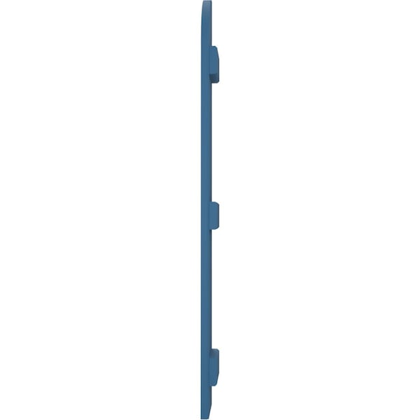 Ekena Millwork Americraft 2-Board (3 Batten) Wood Joined Board-n-Batten Shutters w/ Arch Top, ARW401BQ207X49HBH, PR - ARW401BQ207X49HBH