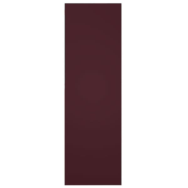 Ekena Millwork True Fit PVC Horizontal Slat Modern Style Fixed Mount Shutters, Wine Red, 12W x 48H, PR - TFP001HZ12X048WR