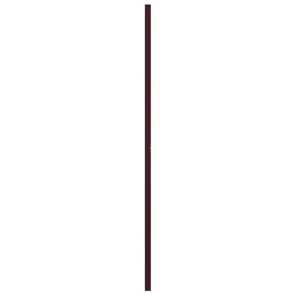 Ekena Millwork True Fit PVC Horizontal Slat Modern Style Fixed Mount Shutters, Wine Red, 12W x 48H, PR - TFP001HZ12X048WR