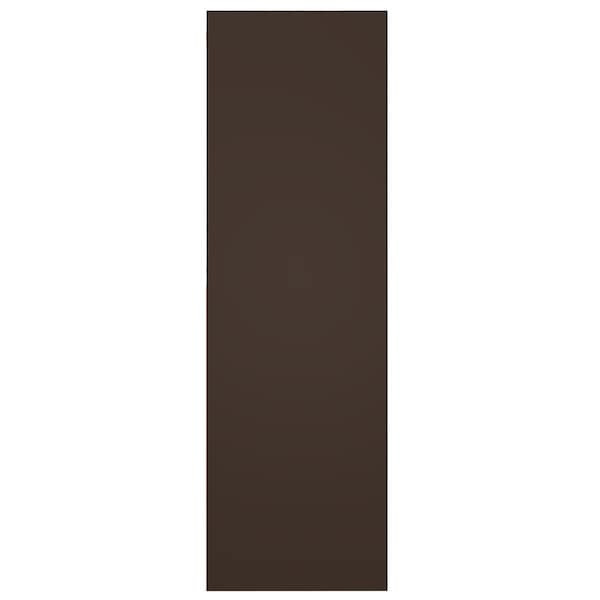 Ekena Millwork True Fit PVC Horizontal Slat Modern Style Fixed Mount Shutters, Raisin Brown, 15W x 31H, PR - TFP001HZ15X031TB