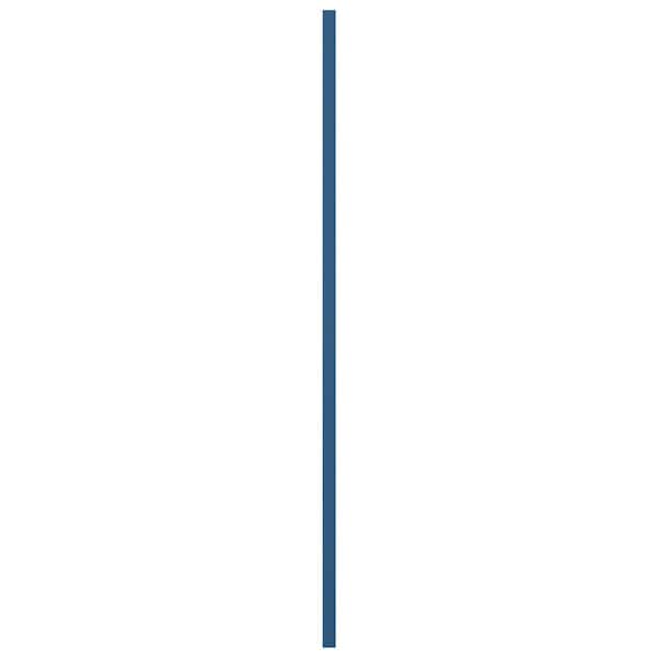 Ekena Millwork True Fit PVC Farmhouse/Flat Panel Combination Fixed Mount Shutters, Sojourn Blue, 12W x 71H, PR - TFP101FC12X071HB
