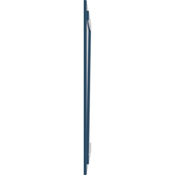 Ekena Millwork True Fit PVC Four Board Joined Board-n-Batten Shutters w/Z-Bar, Sojourn Blue , 21 1/2W x 31H, PR - TFP102BBF21X031HB