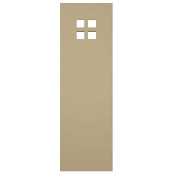 Ekena Millwork True Fit PVC San Antonio Mission Style Fixed Mount Shutters, Natural Twine, 12W x 51H, PR - TFP001ST12X051NT
