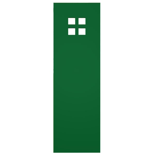 Ekena Millwork True Fit PVC San Antonio Mission Style Fixed Mount Shutters, Viridian Green, 18W x 61H, PR - TFP001ST18X061HG