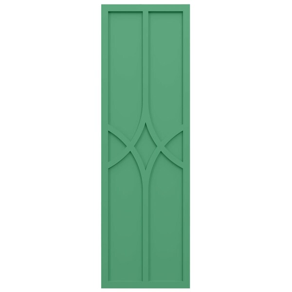 Ekena Millwork True Fit PVC Cedar Park Fixed Mount Shutters, Lilly Pads, 18W x 79H, PR - TFP001CP18X079LP