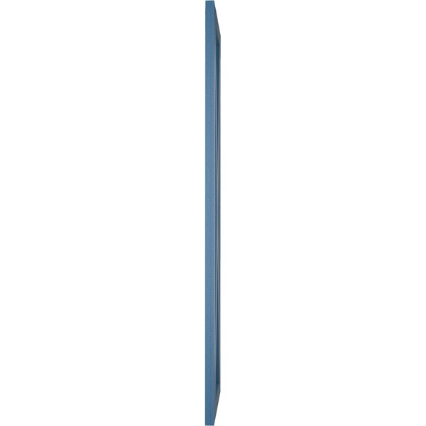 Ekena Millwork True Fit PVC Single X-Board Farmhouse Fixed Mount Shutters, Sojourn Blue, 12W x 40H, PR - TFP001FH12X040HB