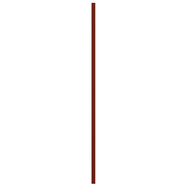 Ekena Millwork True Fit PVC San Carlos Mission Style Fixed Mount Shutters, Pepper Red, 18W x 77H, PR - TFP001SC18X077MR