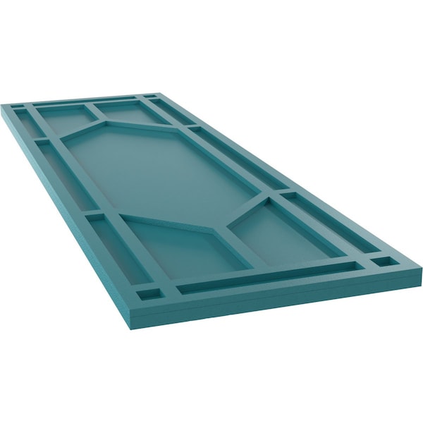 Ekena Millwork True Fit PVC Shaker Fixed Mount Shutters, Antigua, 18W x 68H, PR - TFP001SK18X068AN