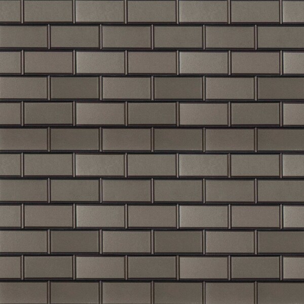 Msi Crisson Bevel Subway Peel And Stick 12 In. X 12 In. X 4 Mm Glass Mosaic Tile, 20PK - ZOR-MD-0260