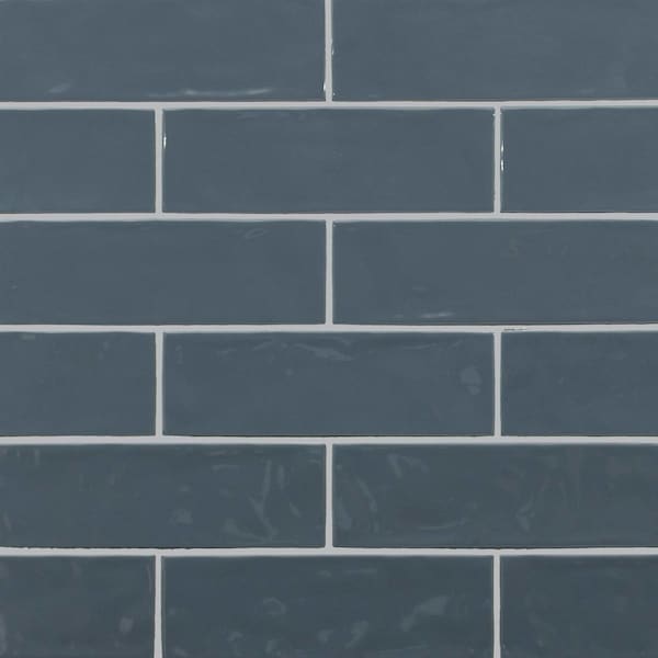 Msi Urbano Navy 4 In. X 12 In. Glossy Ceramic White Subway Tile, 30PK - ZOR-PT-TR-0202