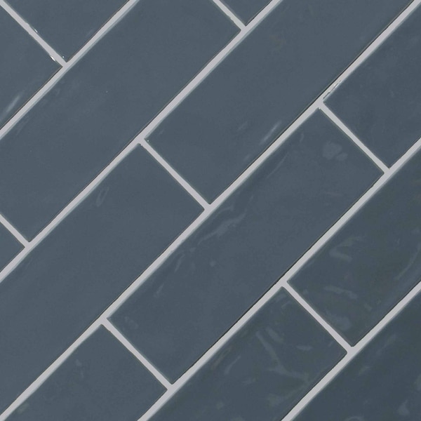 Msi Urbano Navy 4 In. X 12 In. Glossy Ceramic White Subway Tile, 30PK - ZOR-PT-TR-0202