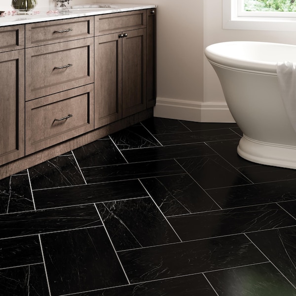 Msi Regallo Marquina Noir 12" X 24" Matte Porcelain Floor And Wall Tile, PK7 - ZOR-PT-0478