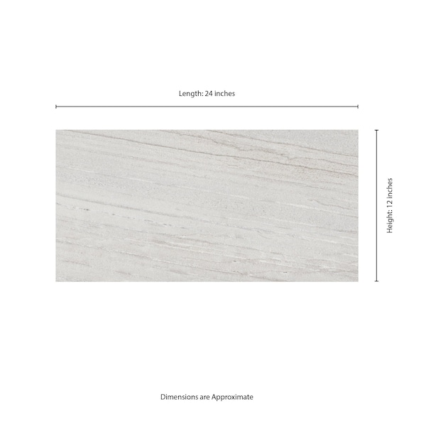 Msi Malahari White 12'' X 24'' Lappato 3D Porcelain Floor And Wall Tile, 6PK - ZOR-PT-0762