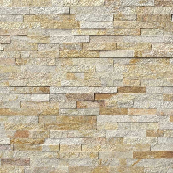 Msi Sparkling Autumn Ledger Panel 6 In. X 24 In. Natural Quartzite Wall Tile, 6PK - ZOR-PNL-0070