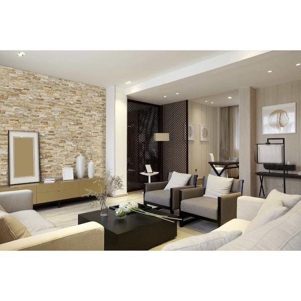 Msi Sparkling Autumn Ledger Panel 6 In. X 24 In. Natural Quartzite Wall Tile, 6PK - ZOR-PNL-0070