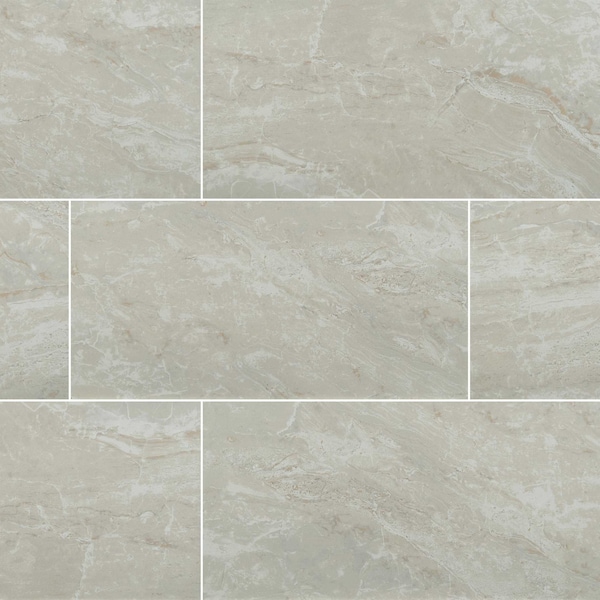 Msi Onyx Ivory 12 in.  X 24 in.  Matte Porcelain Floor And Wall Tile, 8PK - ZOR-PT-0597