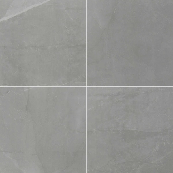 Msi Sande Gray 24 In. X 24 In. Polished Porcelain Floor And Wall Tile, 4PK - ZOR-PT-0515