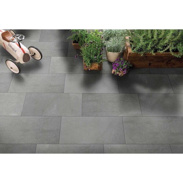 Msi Sande Gray 24 In. X 24 In. Polished Porcelain Floor And Wall Tile, 4PK - ZOR-PT-0515