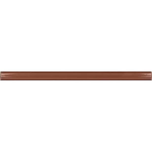 Apollo Tile Arte 0.47 in. x 7.87 in. Glossy Red Ceramic Pencil Tile Trims 0.3 sq. ft./case, 10PK - RID88TERPENGL