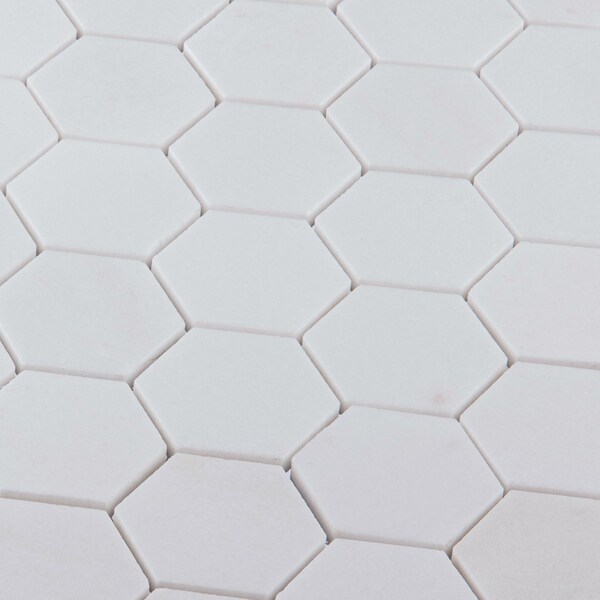 Andova Tiles SAMPLE Channing 2 x 2 Marble Honeycomb Mosaic Floor Use Tile - SAM-ANDCHA127